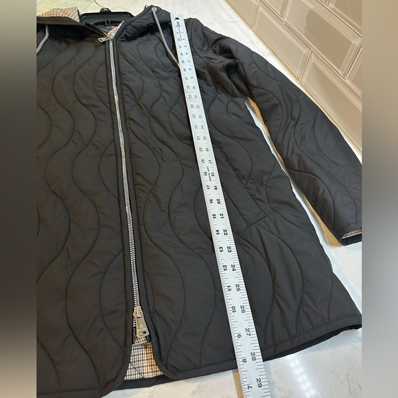 Bernardo Wave Quilted Swing Coat Black Size XS - Picture 13 of 16